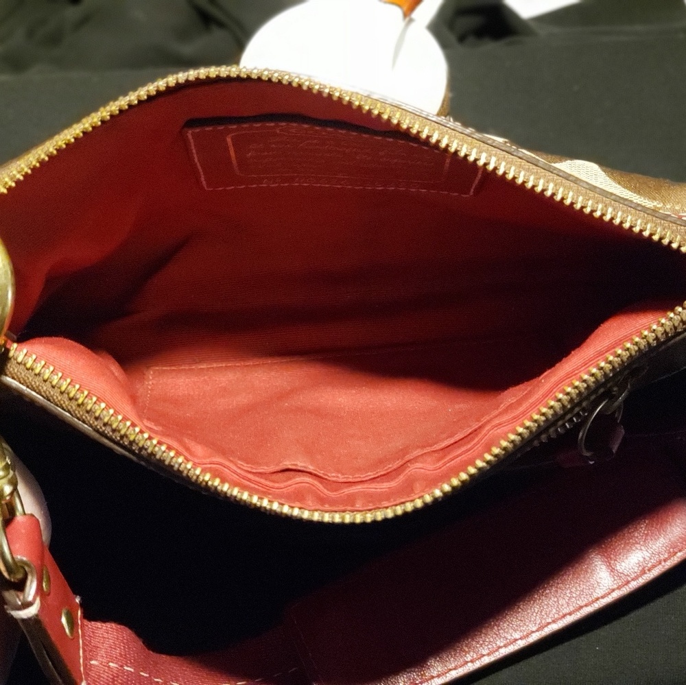 Coach Signature Stripe Demi Shoulder Bag - Picture 4 of 5